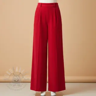 Ribfluweel 6W WASHED STRETCH red