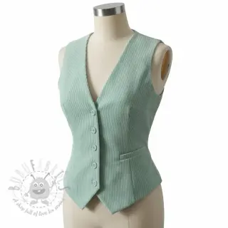 Ribfluweel 6W WASHED STRETCH mint