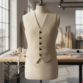 Ribfluweel 6W WASHED STRETCH natural