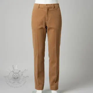 Ribfluweel 6W WASHED STRETCH camel
