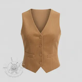 Ribfluweel 6W WASHED STRETCH camel