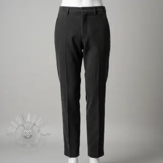 Ribfluweel 6W COTTON TOUCH black