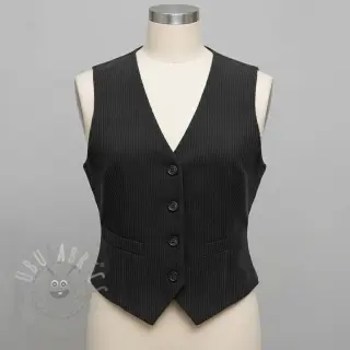 Ribfluweel 6W COTTON TOUCH black