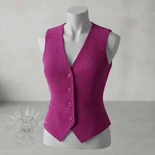 Ribfluweel 6W COTTON TOUCH fuchsia