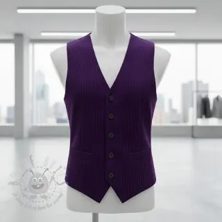 Ribfluweel 6W COTTON TOUCH purple