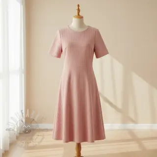 Ribfluweel 6W COTTON TOUCH rose