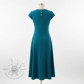 Ribfluweel 6W COTTON TOUCH aqua