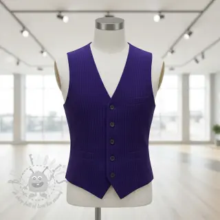 Ribfluweel 6W COTTON TOUCH cobalt