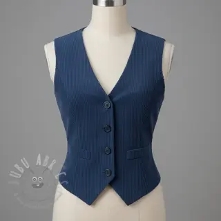 Ribfluweel 6W COTTON TOUCH blue
