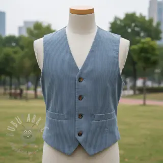 Ribfluweel 6W COTTON TOUCH light blue