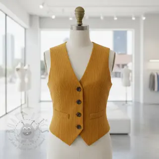 Ribfluweel 6W COTTON TOUCH ochre