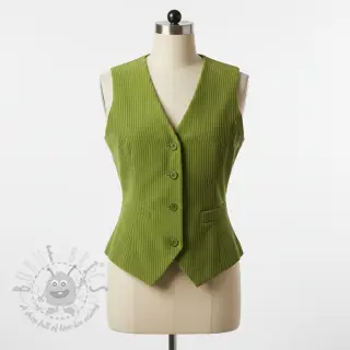 Ribfluweel 6W COTTON TOUCH green