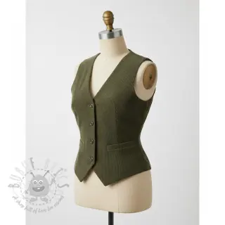 Ribfluweel 6W COTTON TOUCH camo green