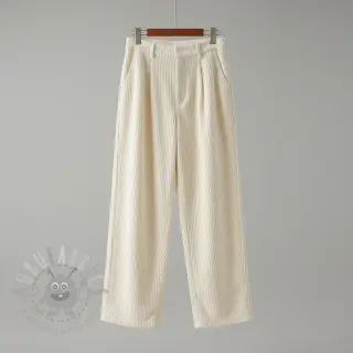 Ribfluweel 6W COTTON TOUCH ecru