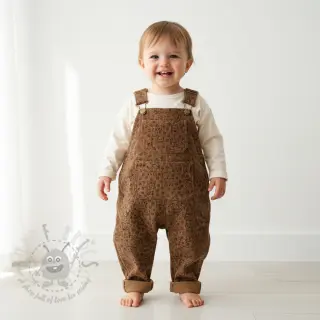 Ribfluweel STRETCH Little deer taupe