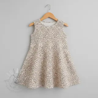 Ribfluweel STRETCH Little deer light sand