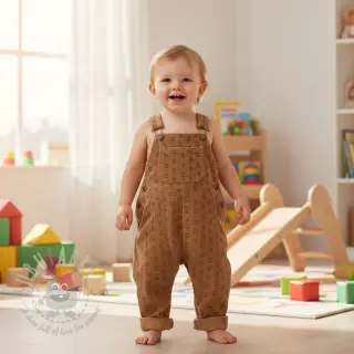 Ribfluweel STRETCH Little bunny sand
