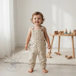 Ribfluweel STRETCH Little bunny light sand
