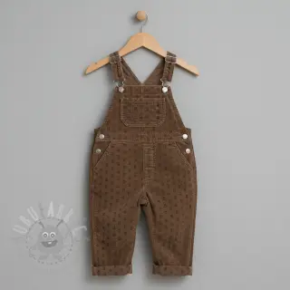 Ribfluweel STRETCH Little bunny taupe