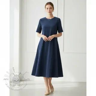 Ribfluweel dark cobalt