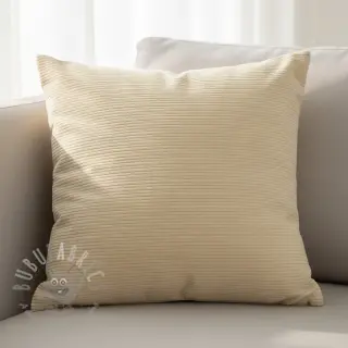 Ribfluweel STRIPE ecru