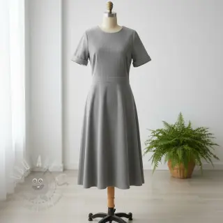 Ribfluweel grey