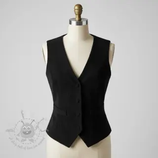 Ribfluweel black