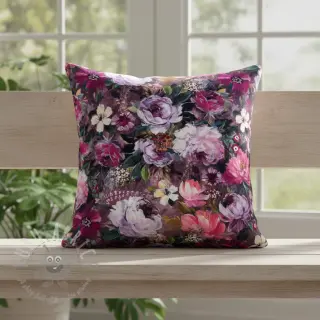 Decoratiestof Oil painting flowers mauve digital print