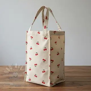Decoratiestof Linenlook Cherries natural