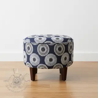 Decoratiestof jacquard Jojoba marine