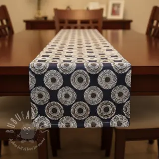 Decoratiestof jacquard Jojoba marine