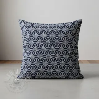 Decoratiestof jacquard Bong marine