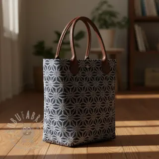 Decoratiestof jacquard Bong marine