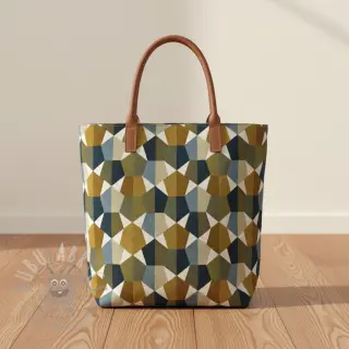Decoratiestof jacquard Mustang blue