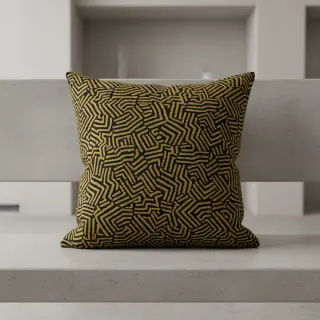 Dekoračná látka jacquard Mesopotamie noir jaune