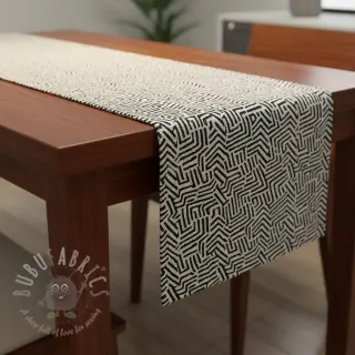 Decoratiestof jacquard Mesopotamie allover graphite