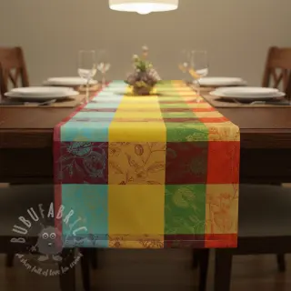 Decoratiestof FRENCH TABLE CLOTH JACQUARD Cabosse allover summer