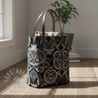 Decoratiestof jacquard Baccara argent