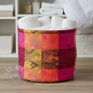 Decoratiestof FRENCH TABLE CLOTH JACQUARD Niwa allover harissa