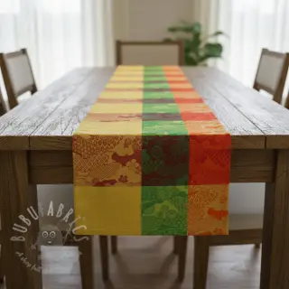 Decoratiestof FRENCH TABLE CLOTH JACQUARD Niwa allover summer