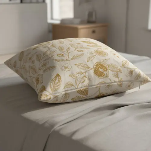 Dekoračná látka RUSTIC VINTAGE PRINT Granata peanut