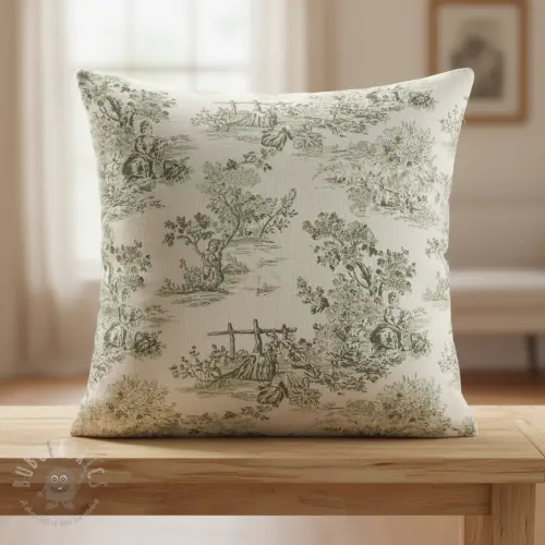 Decoratiestof RUSTIC VINTAGE PRINT Gabrielle kaki