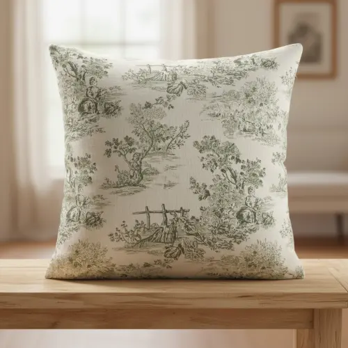 Dekoračná látka RUSTIC VINTAGE PRINT Gabrielle kaki