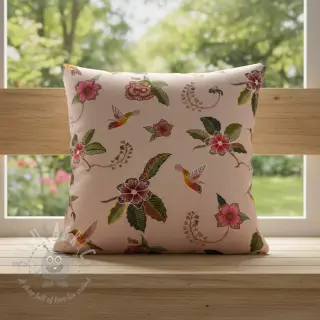 Decoratiestof Floral Kolibri Art digital print