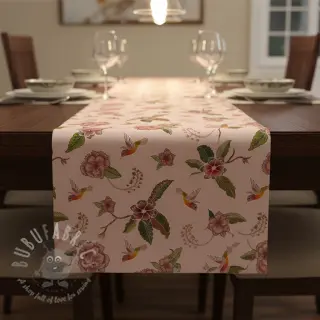 Decoratiestof Floral Kolibri Art digital print