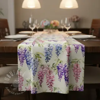 Decoratiestof Serene Wisteria Charm digital print