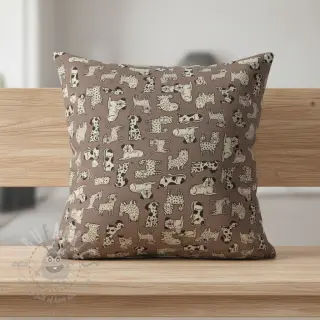 Decoratiestof Linenlook premium Dog Wildlife Art
