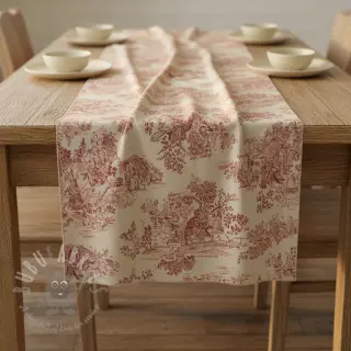 Decoratiestof Gabrielle rouge