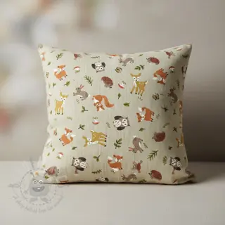 Decoratiestof Linenlook premium Forest Friend Animal