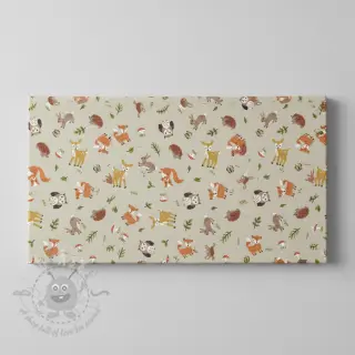 Decoratiestof Linenlook premium Forest Friend Animal